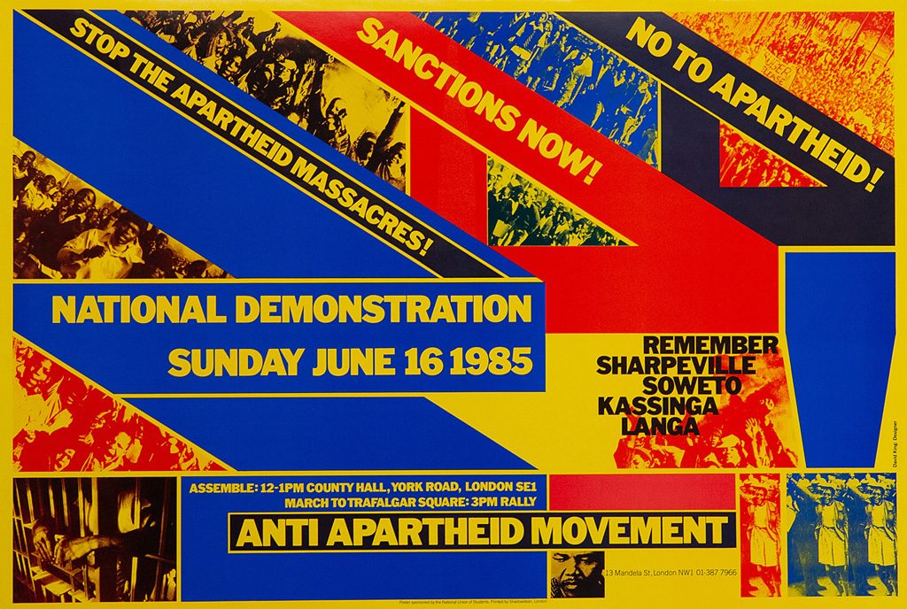 No to Apartheid poster