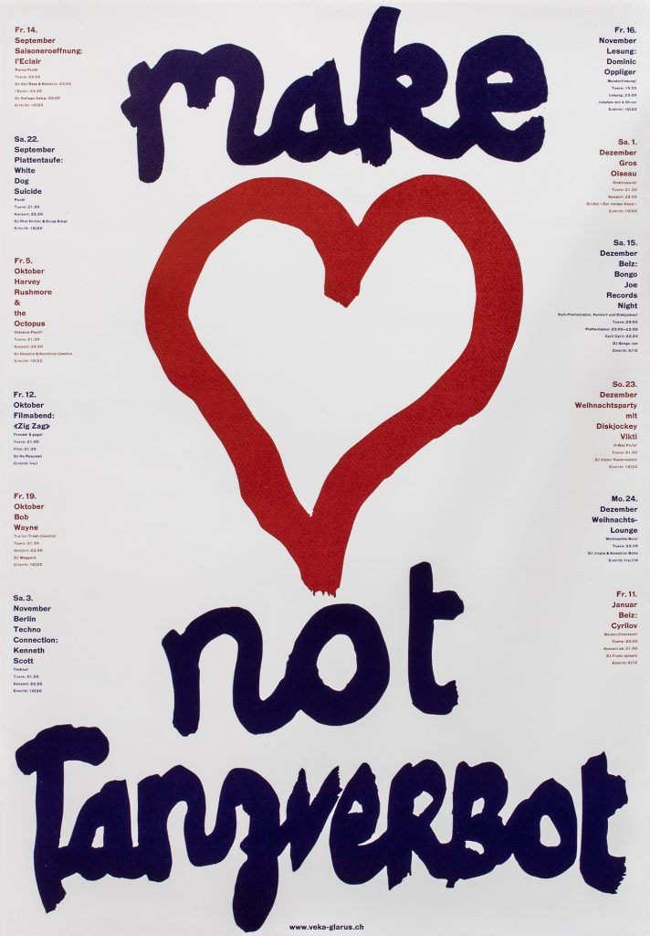 Make Love Not a Dancing Ban poster by Dafi Kuehne