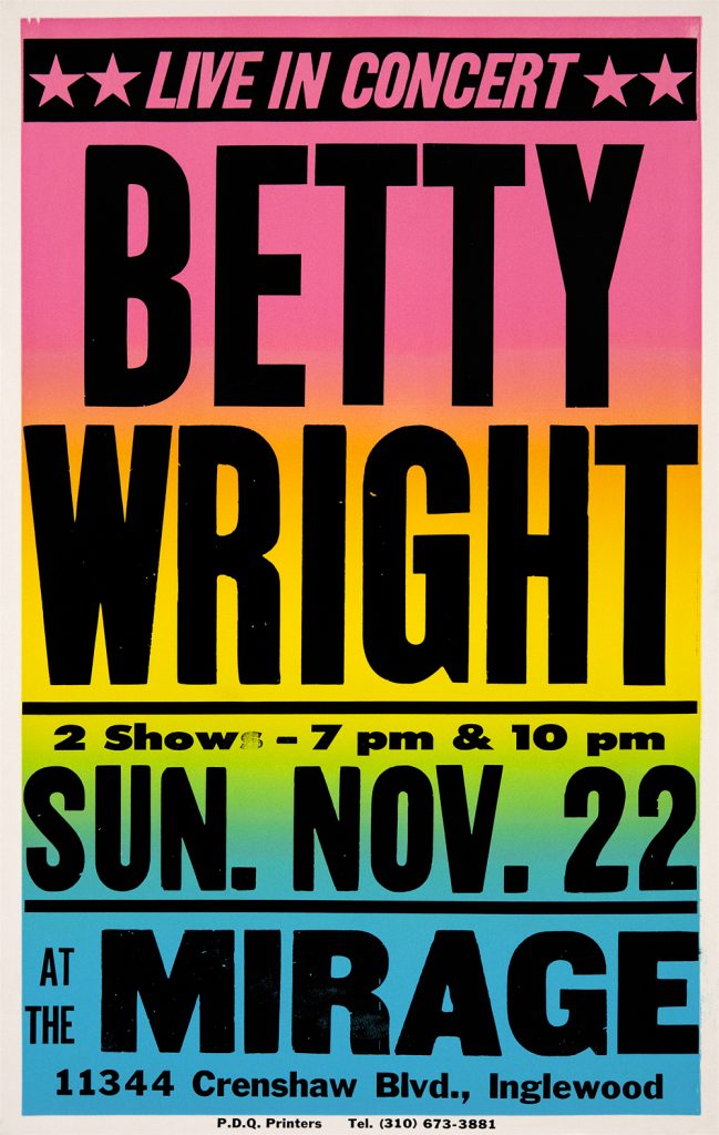 Betty Wright Colby Poster