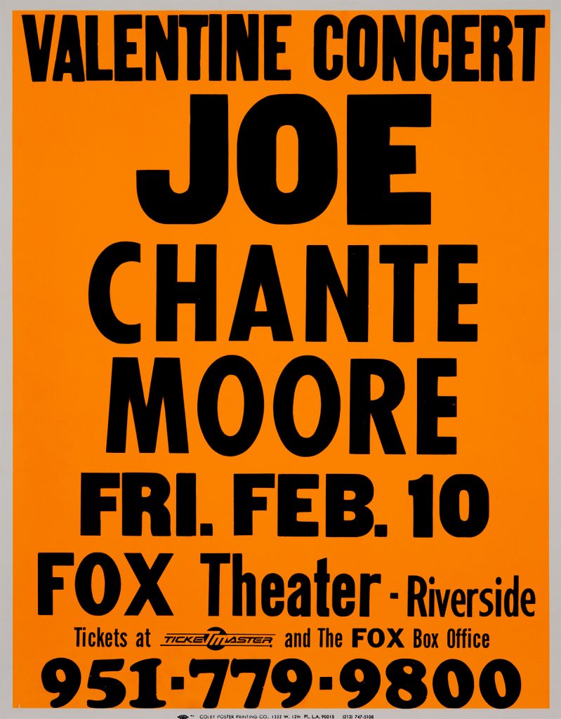 Joe Chante Moore Colby Poster