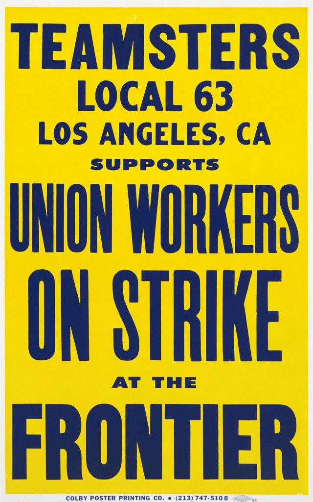 Teamsters Strike Colby Poster